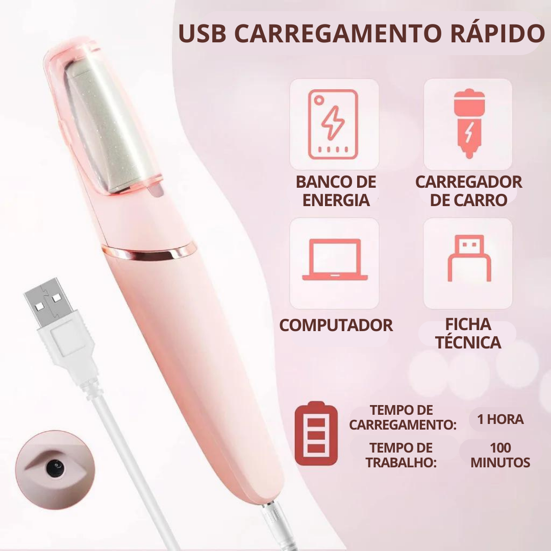 Esfoliador de Pé Elétrico