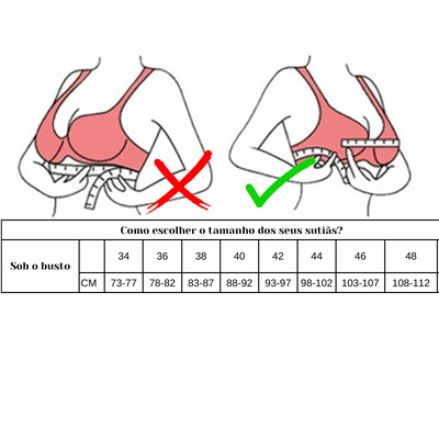 Sutiã Modelador Belizze com Bojo - Modela Reforça e Corrige a Postura