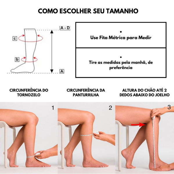Meia de Compressão Proconfort sem ziper