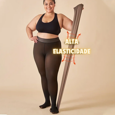 MEIA CALÇA PELUCIADA TRANSLÚCIDA - Compre 1 Leve 2