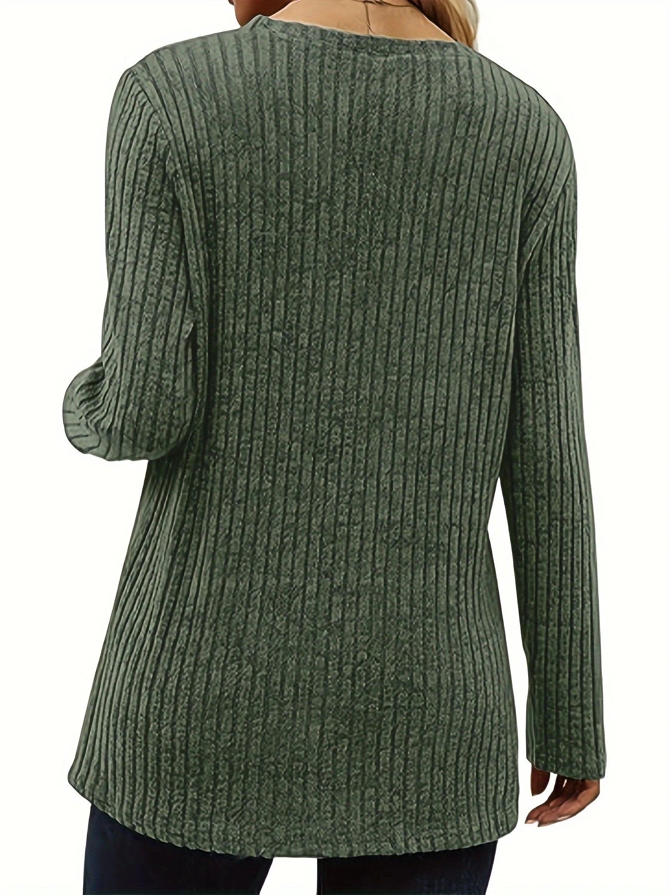 Blusa de Manga Feminina - Gola redonda