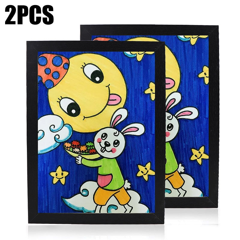 Quadro Porta Desenhos Infantil Tamanho A4