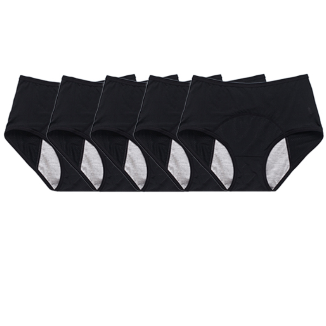 Calcinha Confort Antivazamento Para Incontinência Urinária - Kit Promocional 5 Unidades