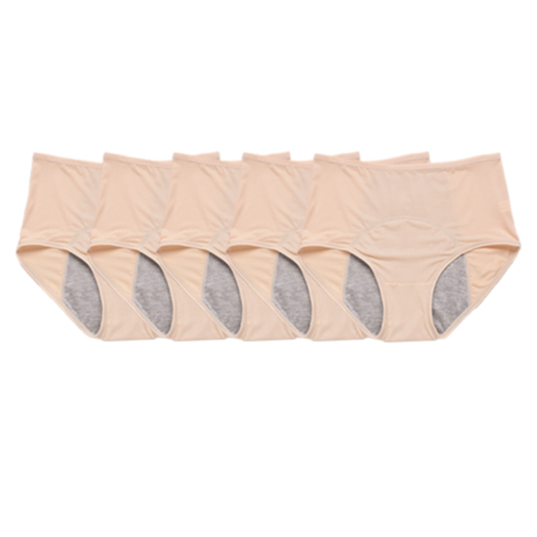 Calcinha Confort Antivazamento Para Incontinência Urinária - Kit Promocional 5 Unidades