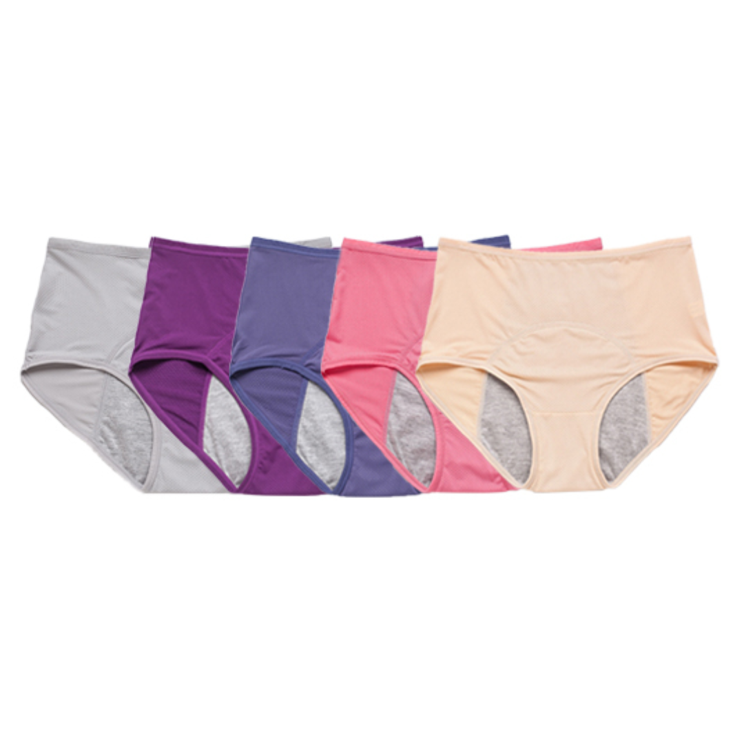 Calcinha Confort Antivazamento Para Incontinência Urinária - Kit Promocional 5 Unidades