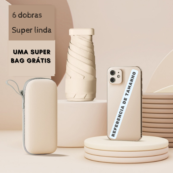 Sombrinha Mini + bag impermeável grátis