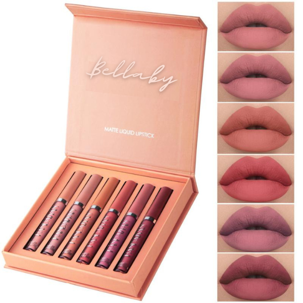 Batom Matte Bellaby Kit 6 Cores