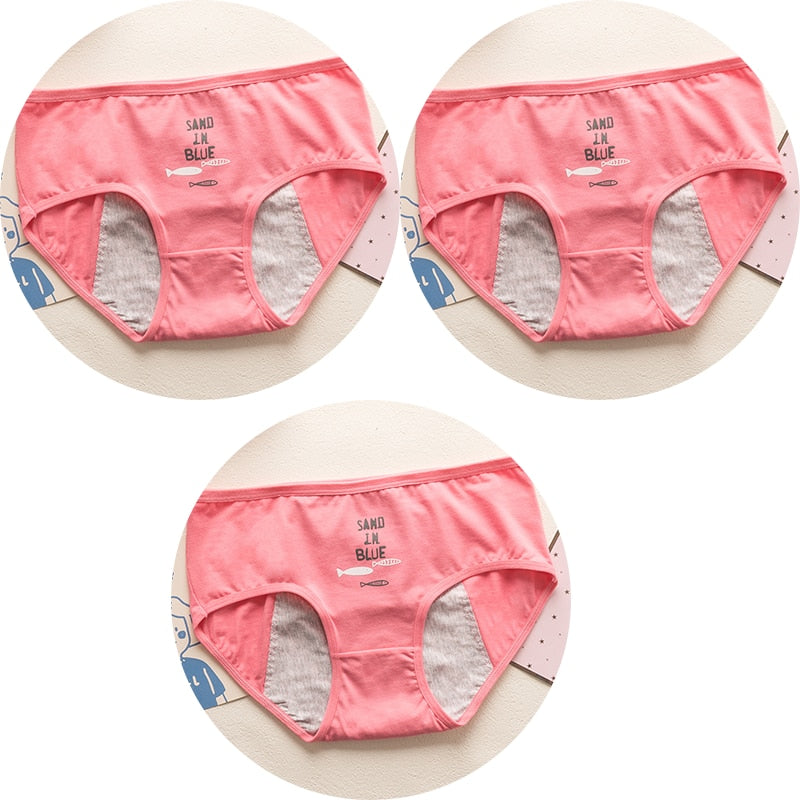 Calcinha Absorvente Confort Juvenil-Kit Promocional 3 Unidades