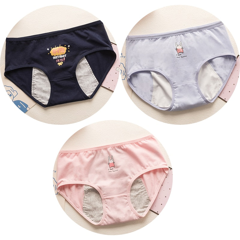 Calcinha Absorvente Confort Juvenil-Kit Promocional 3 Unidades